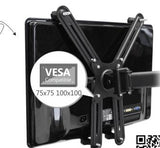 Non VESA Mount Adapter Bracket Supports (13 to 27 inch) Monitors with  Thickness from 1" to 1.5" and Weight upto 8 kg to Fix on Brackets
