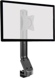Single Monitor Mount for 15-27" Computer Screens, Height/Angle Adjustable Single Desk Mount Stand, Holds up to 17.6lbs, with C-Clamp Base - Black (1MSCT1)