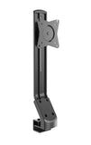 Single Monitor Mount for 15-27" Computer Screens, Height/Angle Adjustable Single Desk Mount Stand, Holds up to 17.6lbs, with C-Clamp Base - Black (1MSCT1)