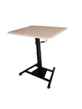 Single Leg Height Adjustable Electric Desk with 80 by 66 cm Top, (DSM)