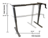 Height Adjustable Table (Manual By Crank)  - 13