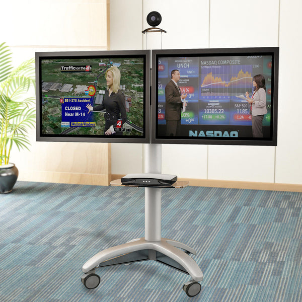 Dual TV Video Conference Cart (DTVC01)  - 1