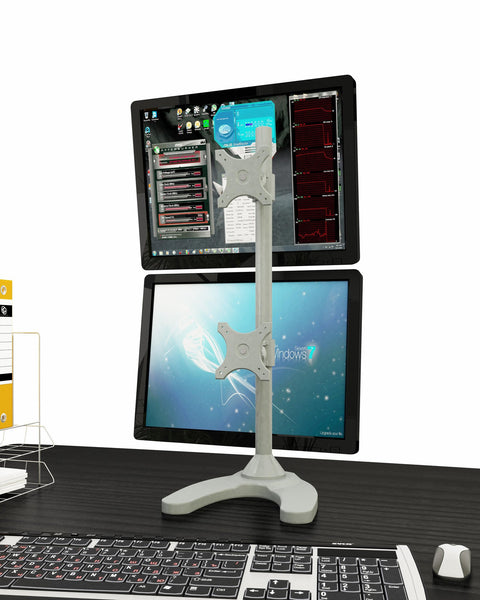 Dual Monitor Stand - Freestanding & Vertical (2MS-FV)  - 2