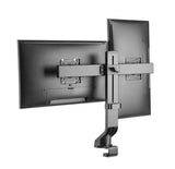 Dual 17" - 27" VESA Height Adjustable Screen Monitor Mount for Standing Desk Converter - Black (2MCT2)