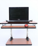 Standing Desk Wooden Converter with drawer (Economical)  - 6