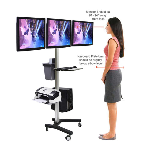 Computer Mobile Cart (MCT08-C) 