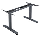 Dual Motor Height Adjustable Electric Standing Desk, Standing Desk Adjustable Height Stand Up Desk Computer Desks with Anti-Collision Protection, Grey (DM8P)