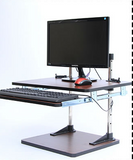 Standing Desk Wooden Converter with drawer (Economical)  - 9
