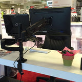 dual lcd monitor laptop mount arm (gas spring) l2